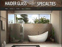 Tablet Screenshot of haiderglass.com